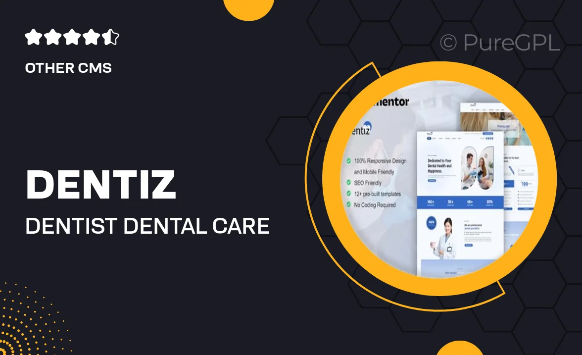 Dentiz – Dentist & Dental Care Elementor Pro Template Kit