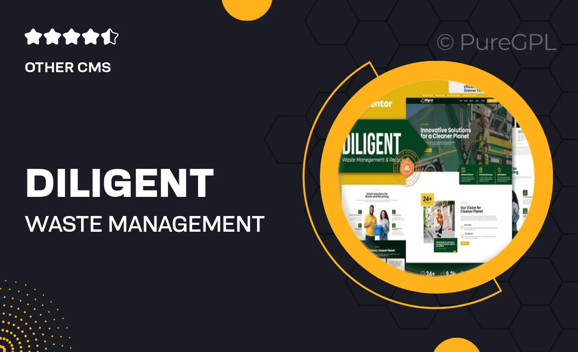 Diligent – Waste Management & Recycling Company Elementor Template Kit