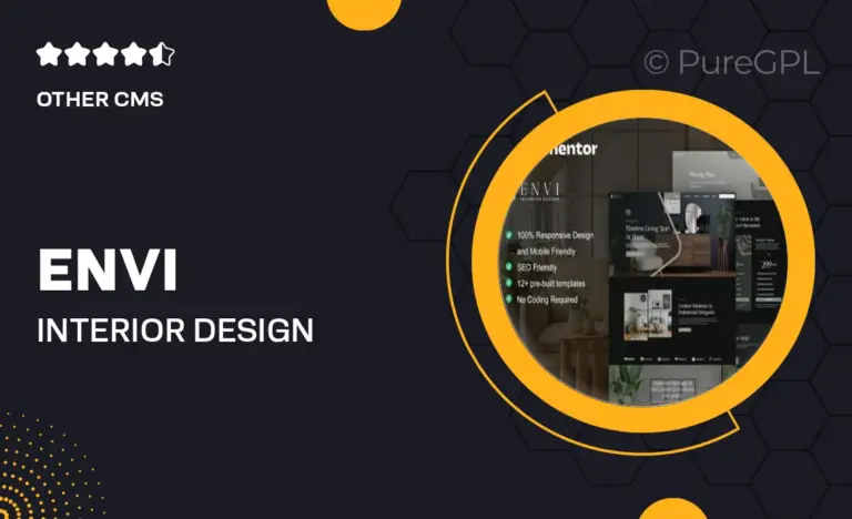 envi interior design architecture elementor template kit