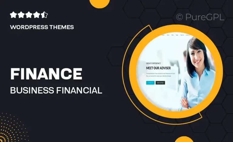 finance business financial broker consulting accounting wordpress theme