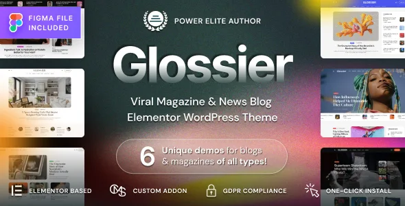 glossier newspaper viral magazine wordpress theme 1