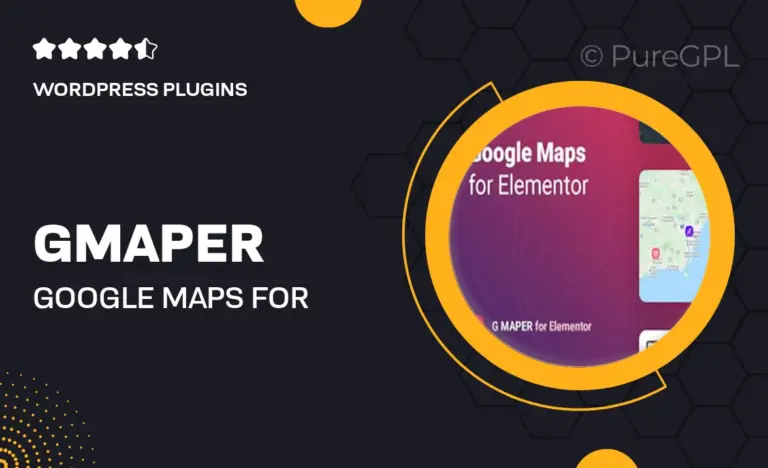 gmaper google maps for elementor