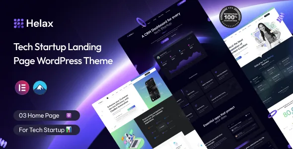helax tech startup wordpress theme 1