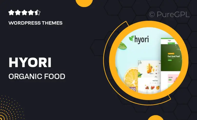 hyori organic food woocommerce theme