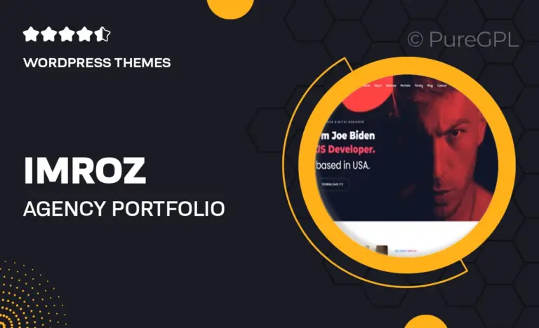 imroz agency portfolio theme