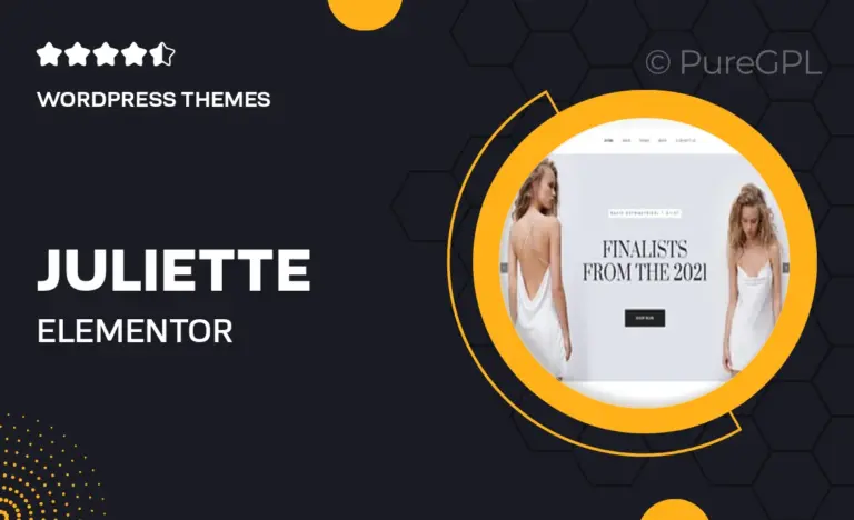 juliette elementor woocommerce theme