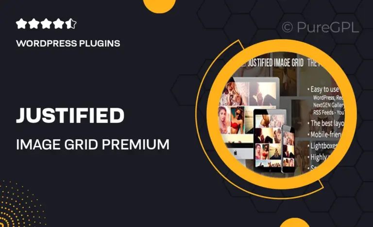 justified image grid premium wordpress gallery