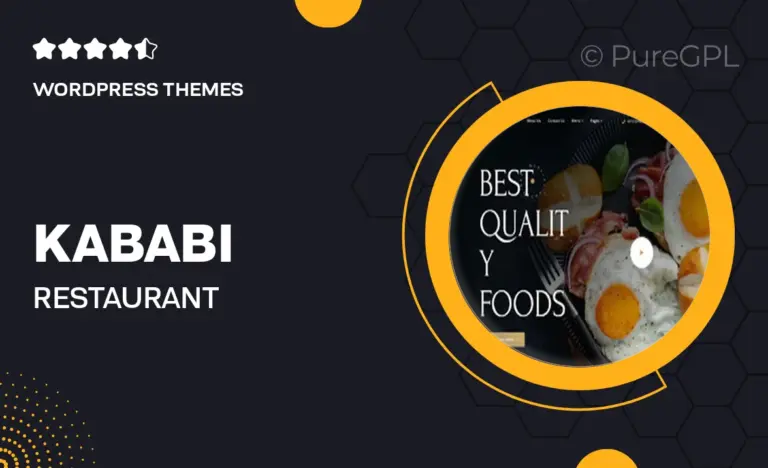 kababi restaurant wordpress theme