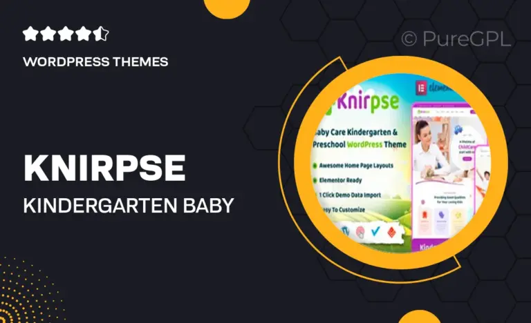 knirpse kindergarten baby care wordpress theme
