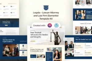 Legalo – Lawyer Attorney & Law Firm Elementor Template Kit