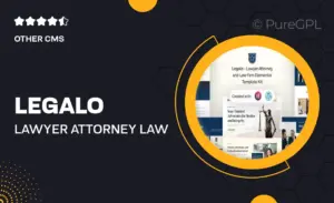 Legalo – Lawyer Attorney & Law Firm Elementor Template Kit
