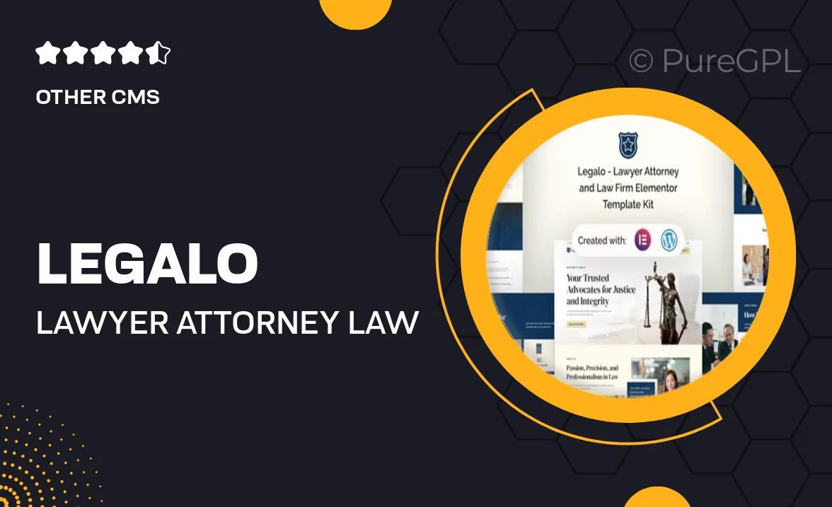 Legalo – Lawyer Attorney & Law Firm Elementor Template Kit