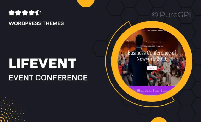 lifevent event conference wordpress theme