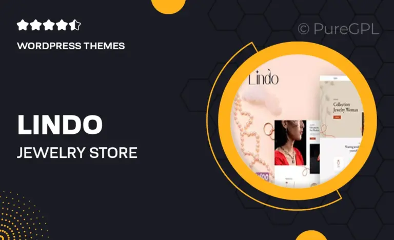 lindo jewelry store woocommerce theme