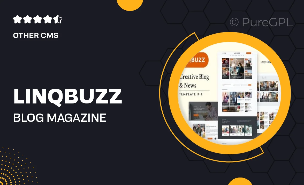 Linqbuzz – Blog & Magazine Elementor Pro Template Kit