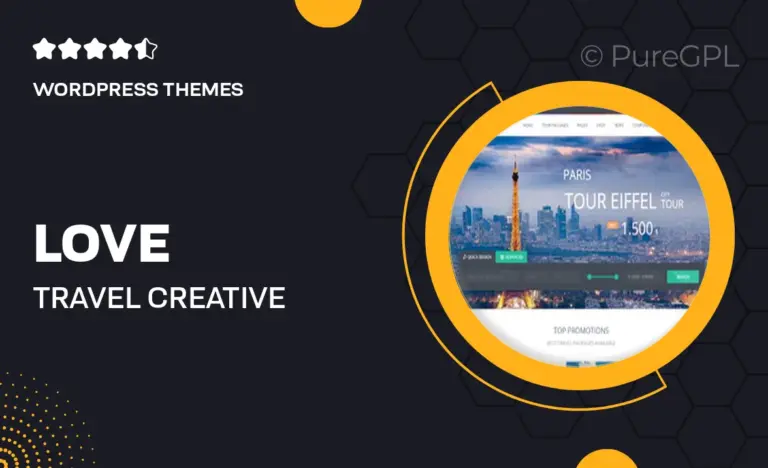 love travel creative travel agency wordpress