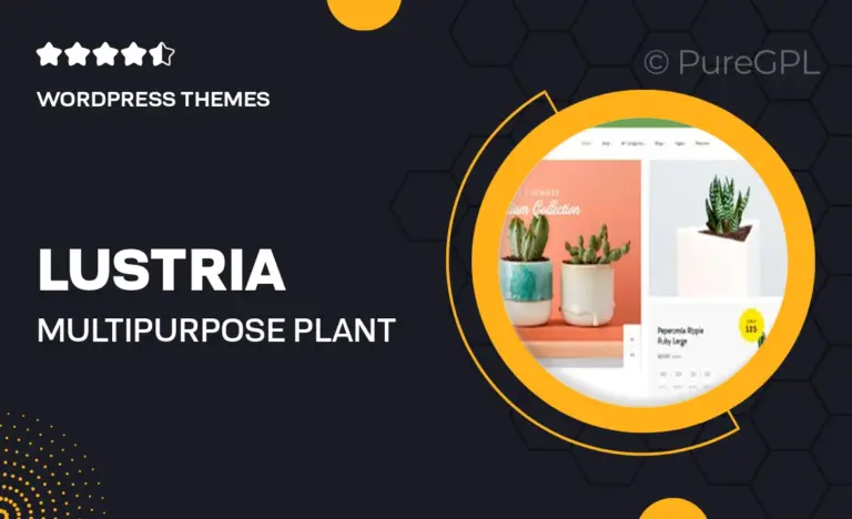 lustria multipurpose plant store wordpress theme