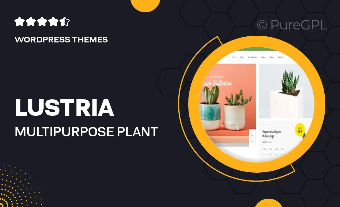 Lustria – MultiPurpose Plant Store WordPress Theme