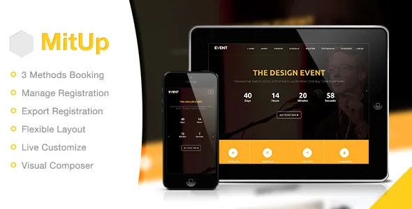 mitup event conference wordpress theme 1