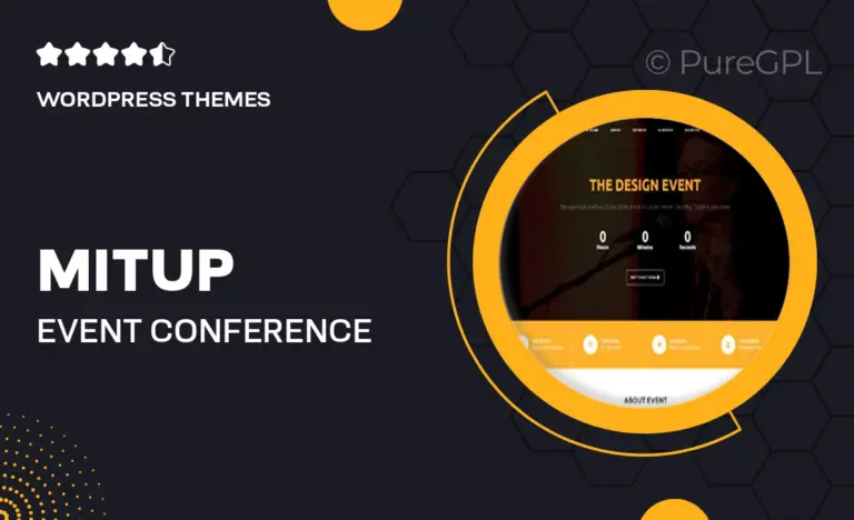 mitup event conference wordpress theme
