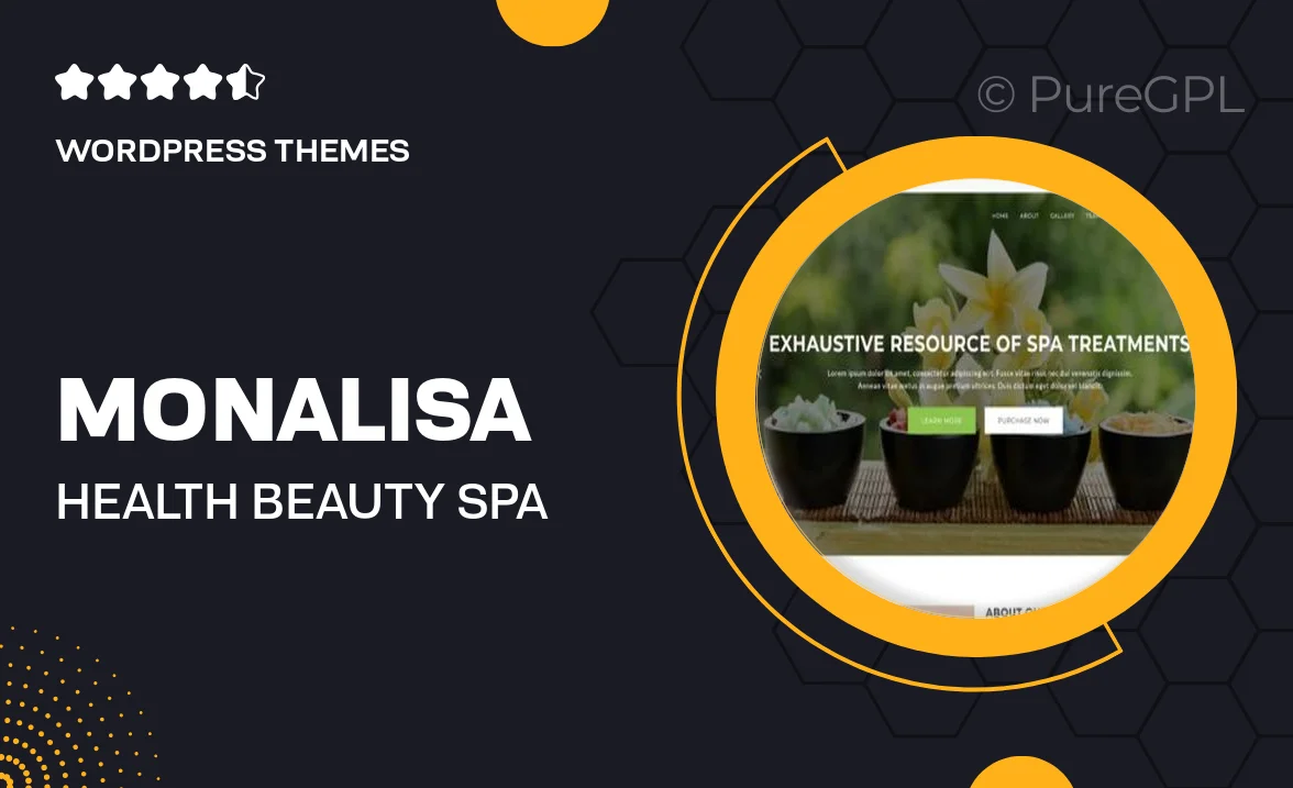 Monalisa – Health & Beauty Spa WordPress Theme