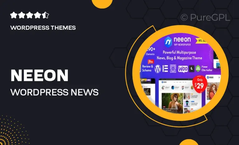 neeon wordpress news magazine theme