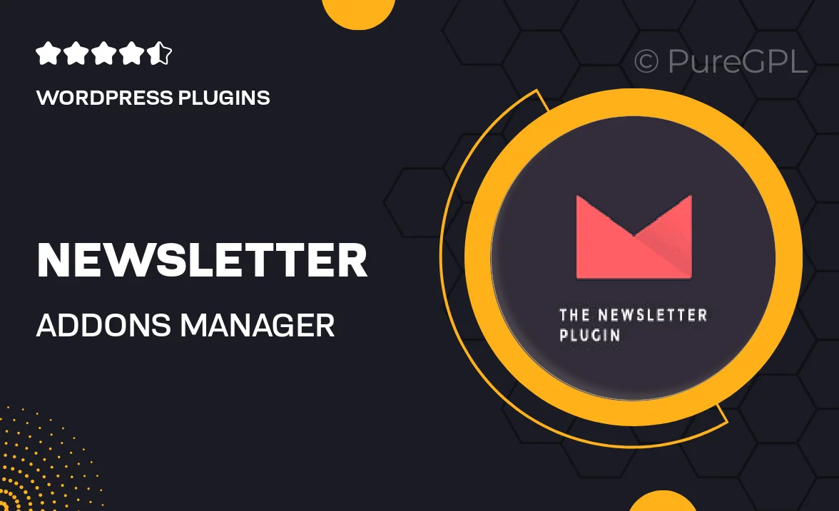 Newsletter | Addons Manager