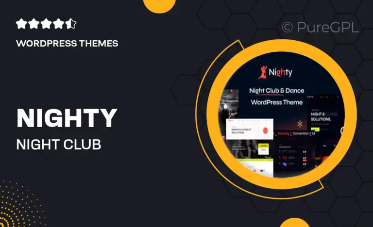 nighty night club wordpress theme