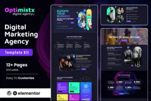 Optimistx – SEO & Digital Agency Elementor Template Kit