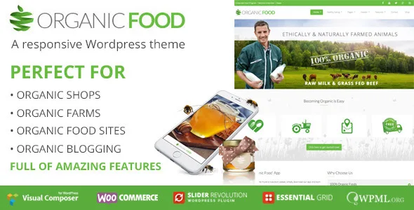 organicfood responsive wordpress theme 1