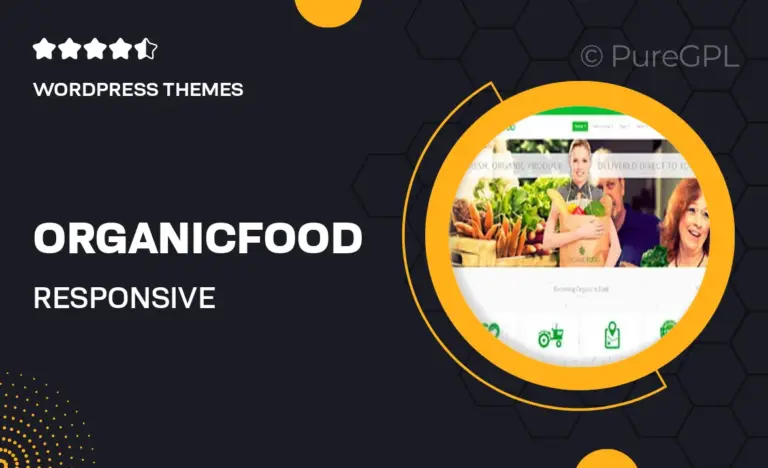 organicfood responsive wordpress theme