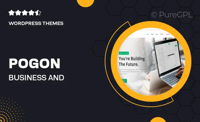 pogon business and finance corporate wordpress theme