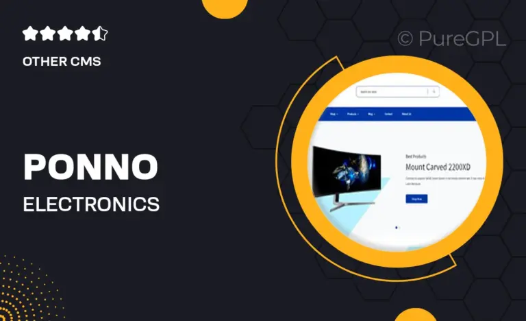 ponno electronics ecommerce shopify theme rtl