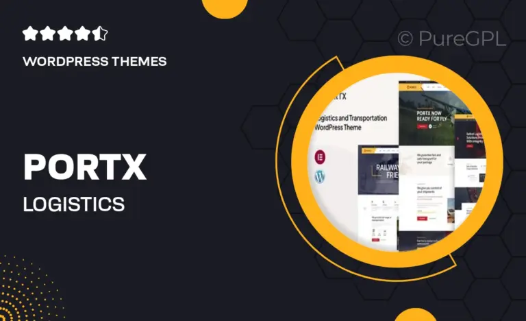 portx logistics transportation wordpress theme