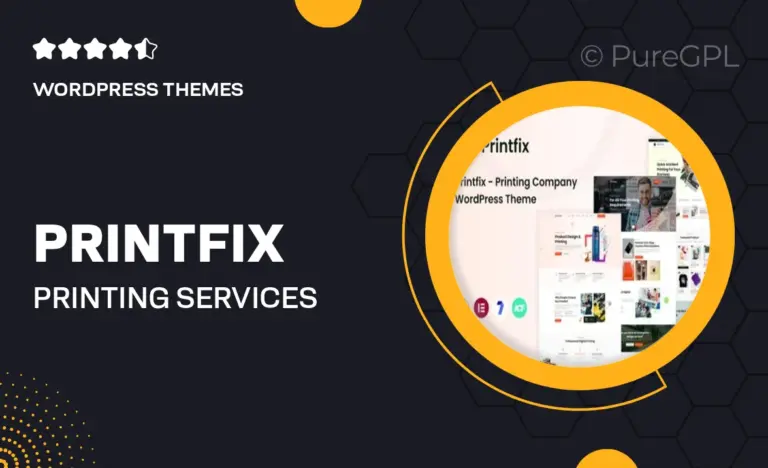 printfix printing services company wordpress theme