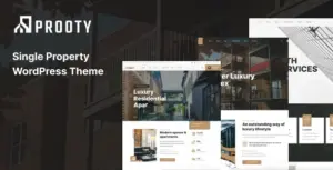 Prooty – Single Property WordPress Theme