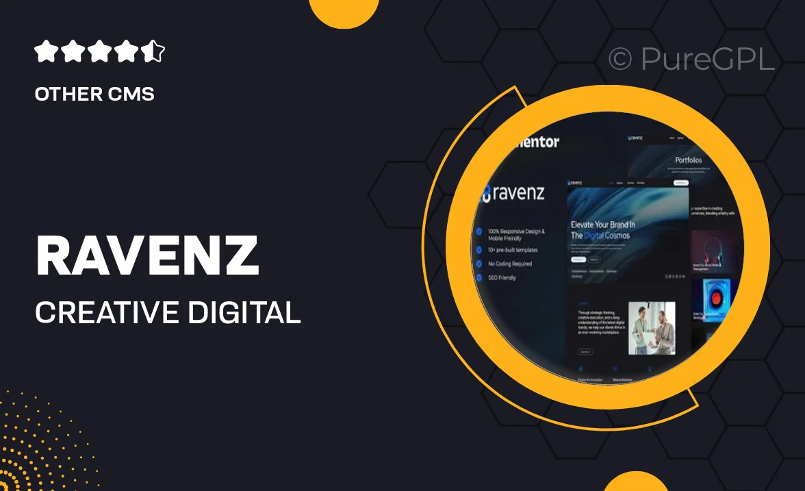 Ravenz – Creative Digital Agency Elementor Template Kit