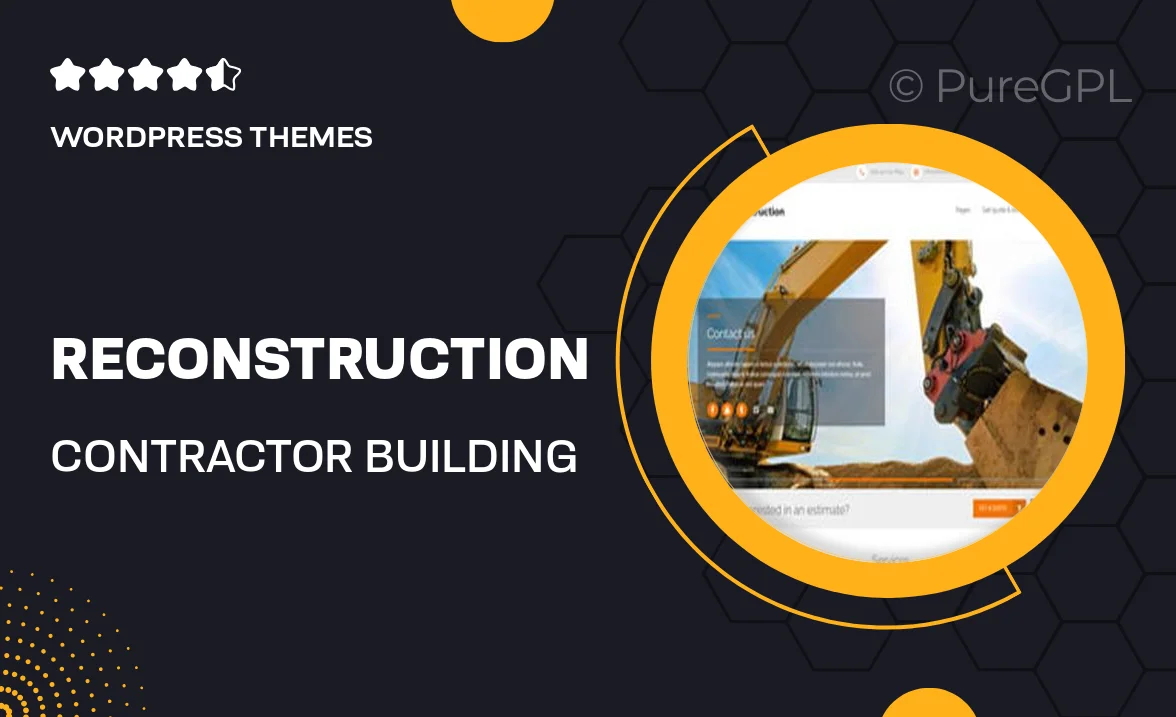 ReConstruction – Contractor & Building Theme