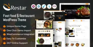 Restar – Fast Food & Restaurant WordPress Theme