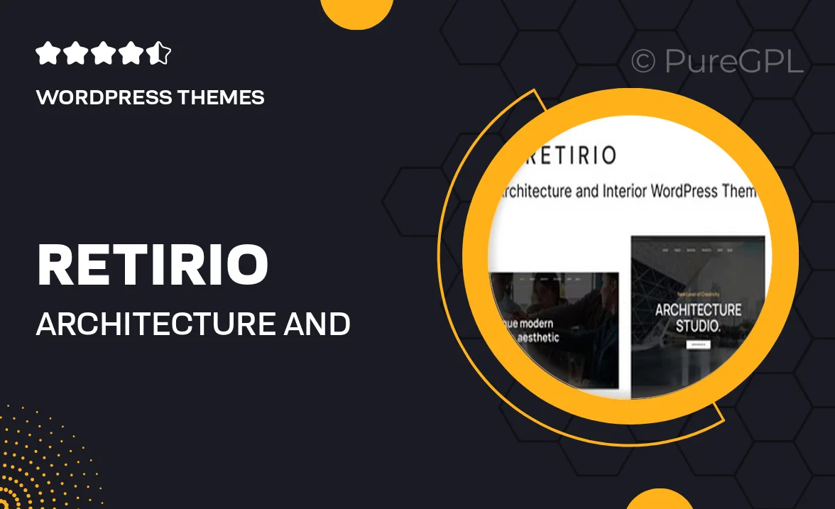 Retirio – Architecture and Interior WordPress Theme