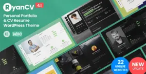 RyanCV – Resume WordPress Theme