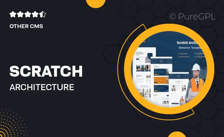 scratch architecture company elementor template kit