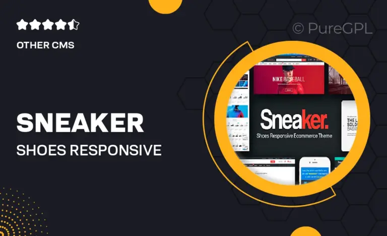 sneaker shoes responsive magento theme