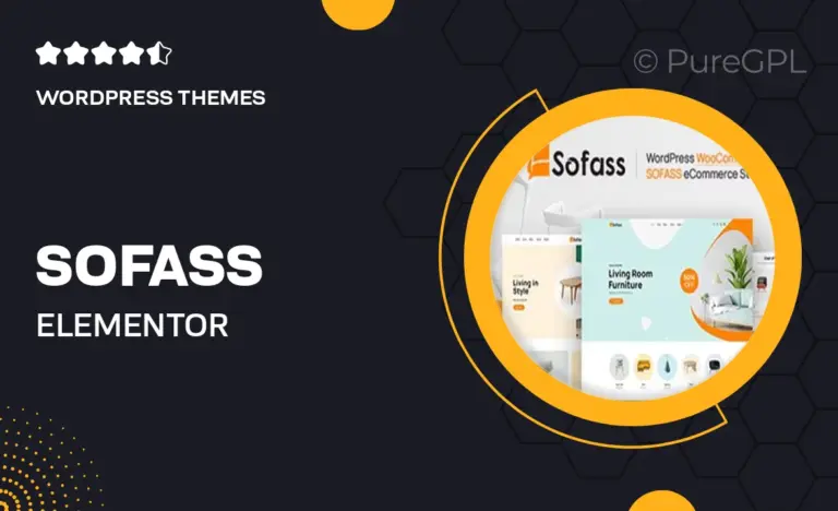 sofass elementor woocommerce wordpress theme