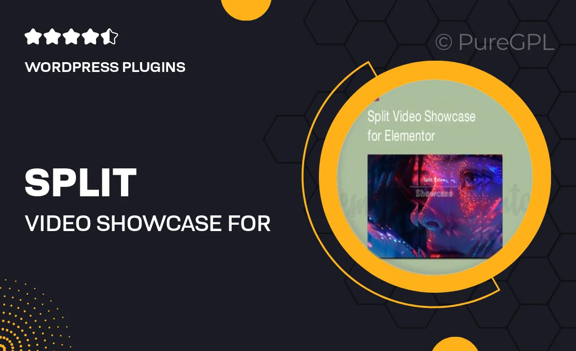 Split Video Showcase For Elementor