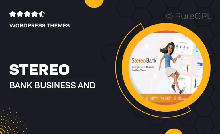 stereo bank business and finance wordpress theme
