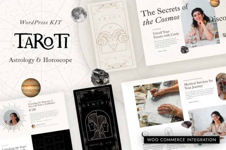 taroti astrology horoscope elementor pro template kit 1