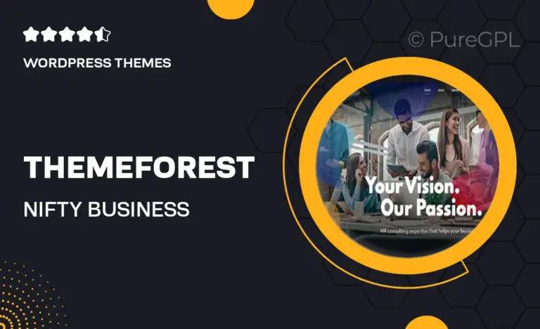 themeforest nifty business consulting