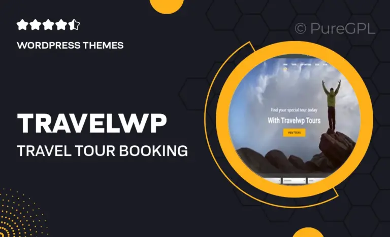 travelwp travel tour booking wordpress theme