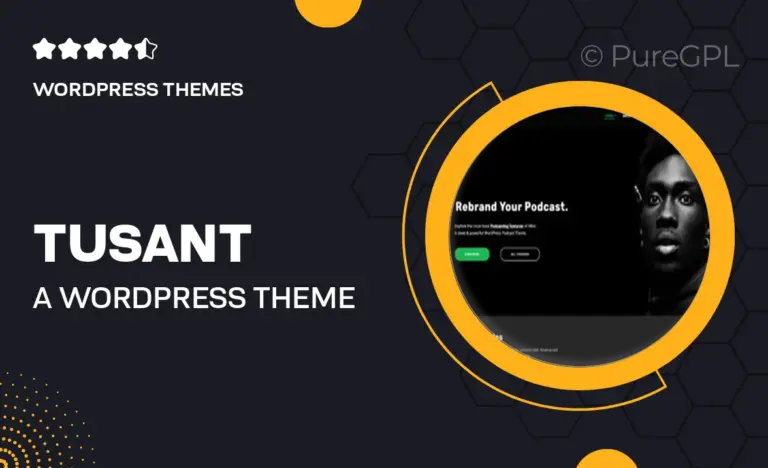 tusant a wordpress theme crafted for podcast music videos